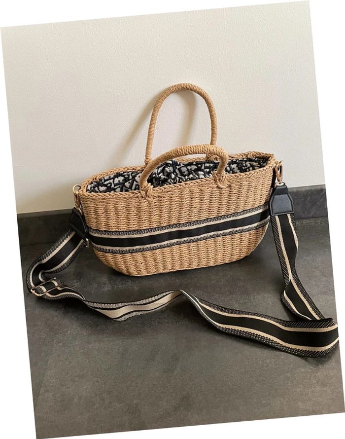 Sac à main paille
