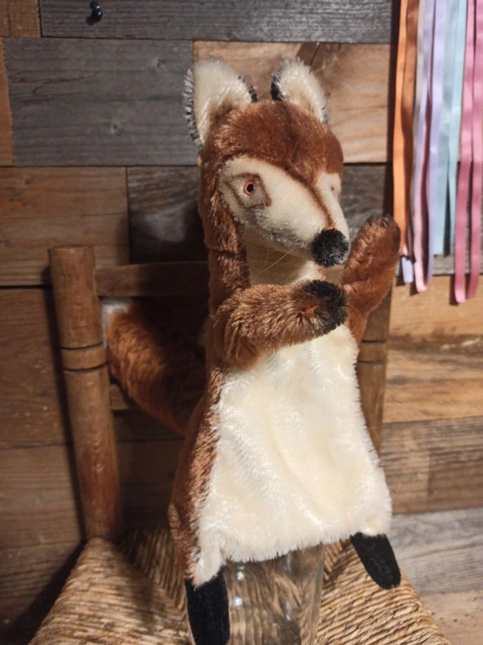 Peluche marionnette steiff vintage renard tbe - photo numéro 2
