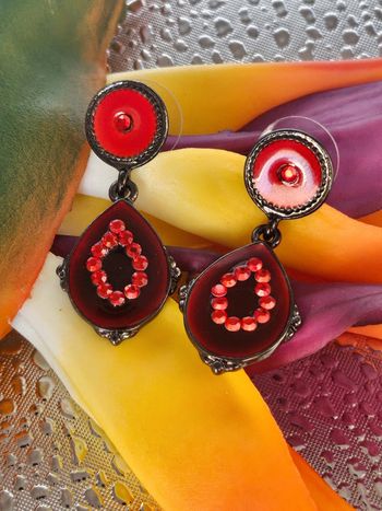 Boucles d oreilles avec zirconium, ikita en acier inoxydable