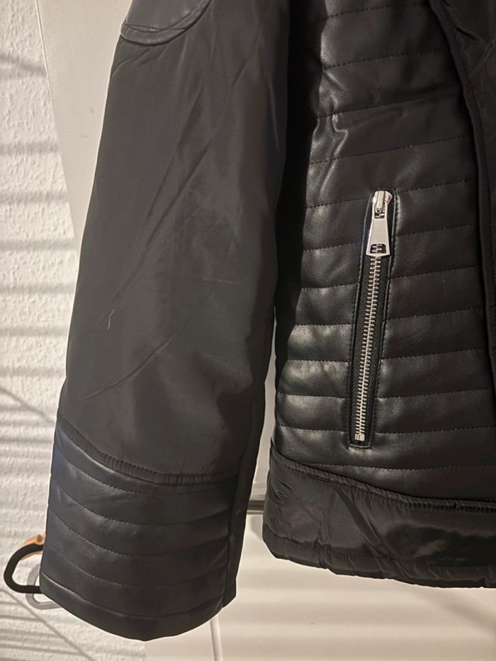 Doudoune noire bi-matière - taille 50 - photo numéro 6