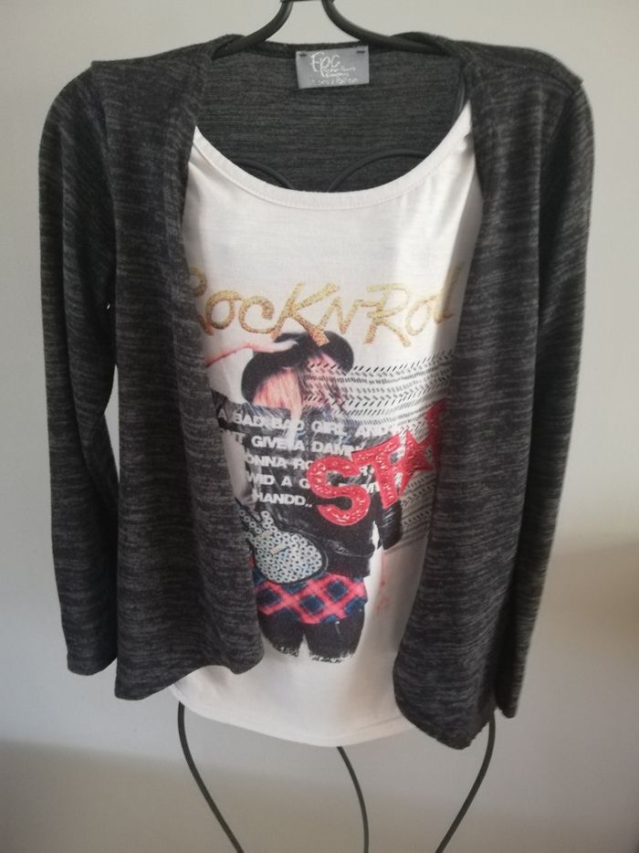 Gilet / t-shirt 2 en 1