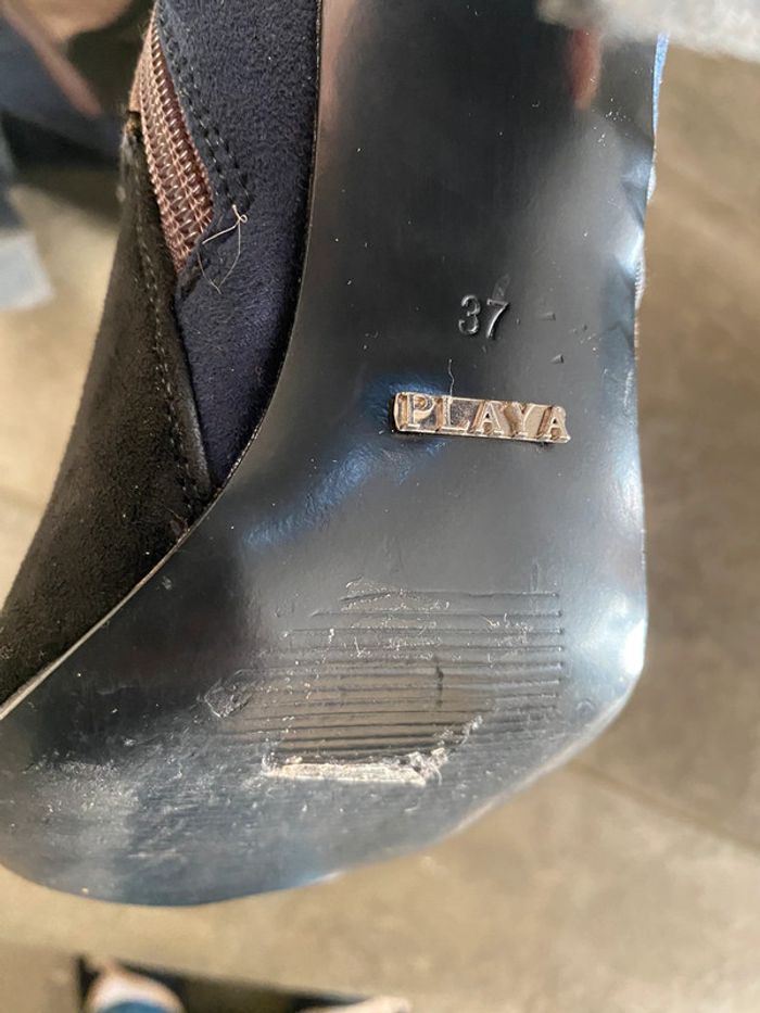 Bottines à talons patchwork Playa 37 - photo numéro 8