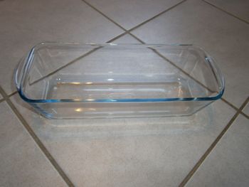 Plat ovale transparent en pyrex