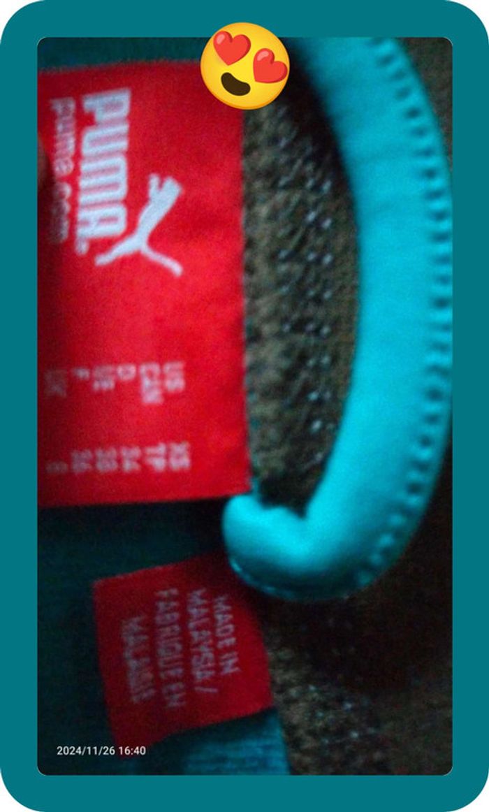 Sweat zip femme puma, tailles S, turquoise, très bon état - photo numéro 4