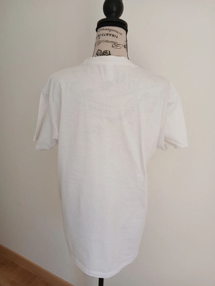 t shirt blanc M tbe floqué "tu vas ns manquer" - photo numéro 3