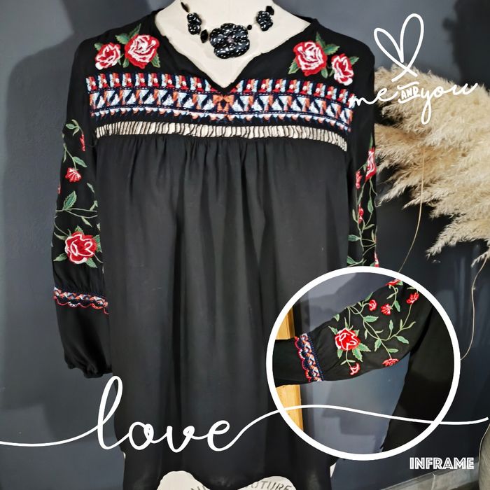 🌺 Blouse manches longues