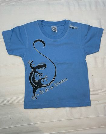 T-shirt bleu île de la réunion