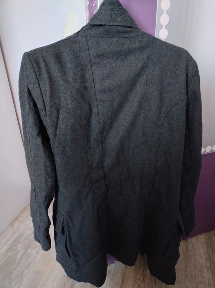 Manteau gris long Zara taille XL - photo numéro 3