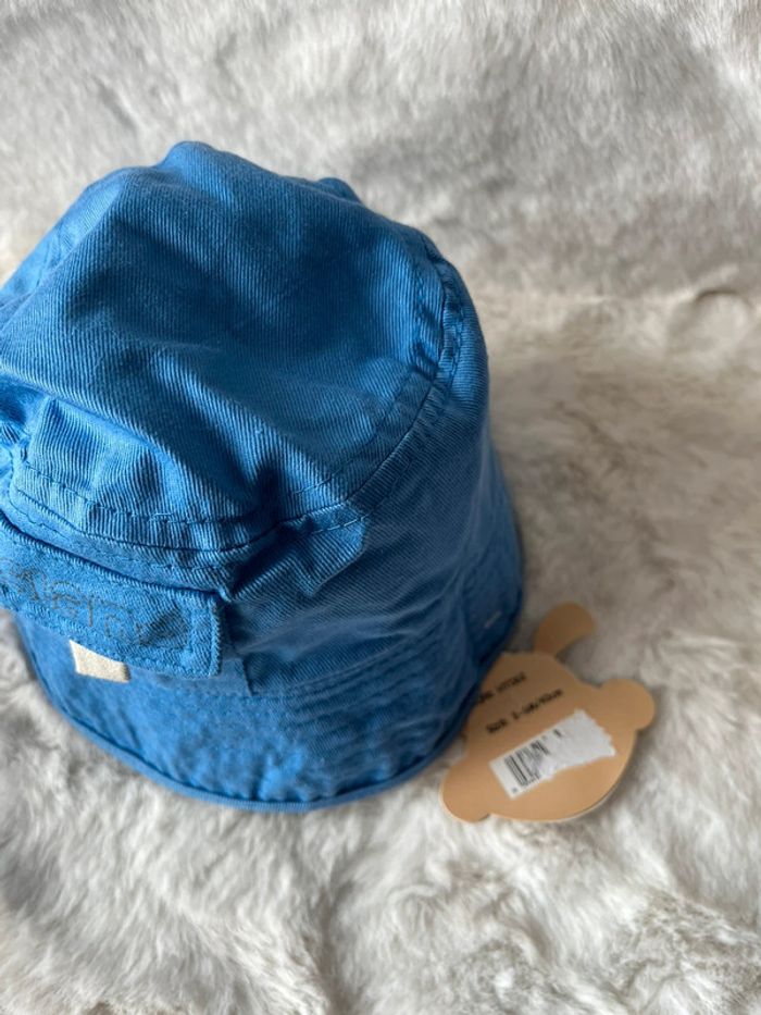 Bob réversible beige et bleu Rock a bye baby 3-6 mois 43 cm - photo numéro 4