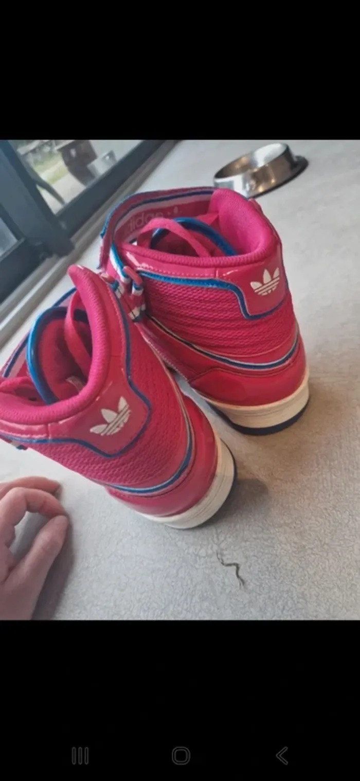 Basket adidas fushia taille 40.5 tres bon etat - photo numéro 8