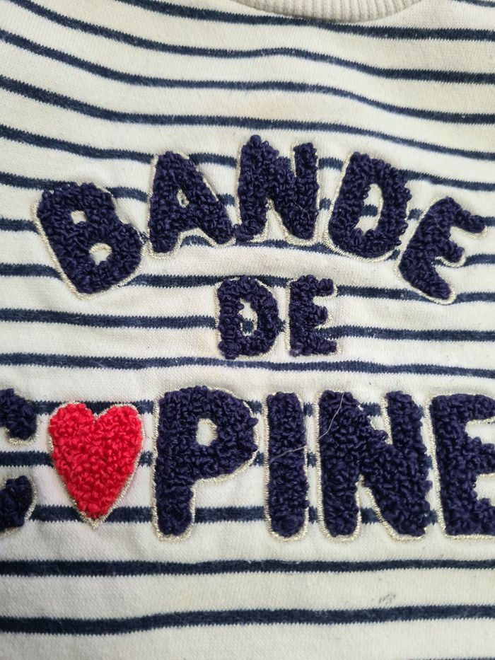 Pull TAO marinière bande de copines 86cm 23mois - photo numéro 2