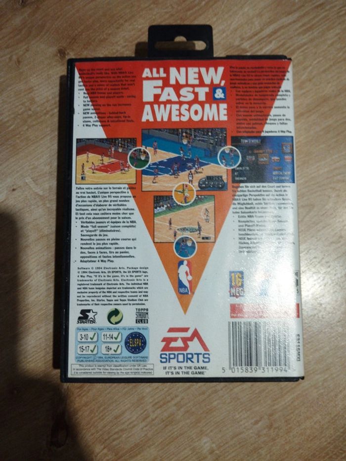 NBA live 95 Megadrive - photo numéro 2