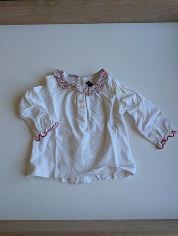 T shirt a col fleuri 3 mois sergent major 