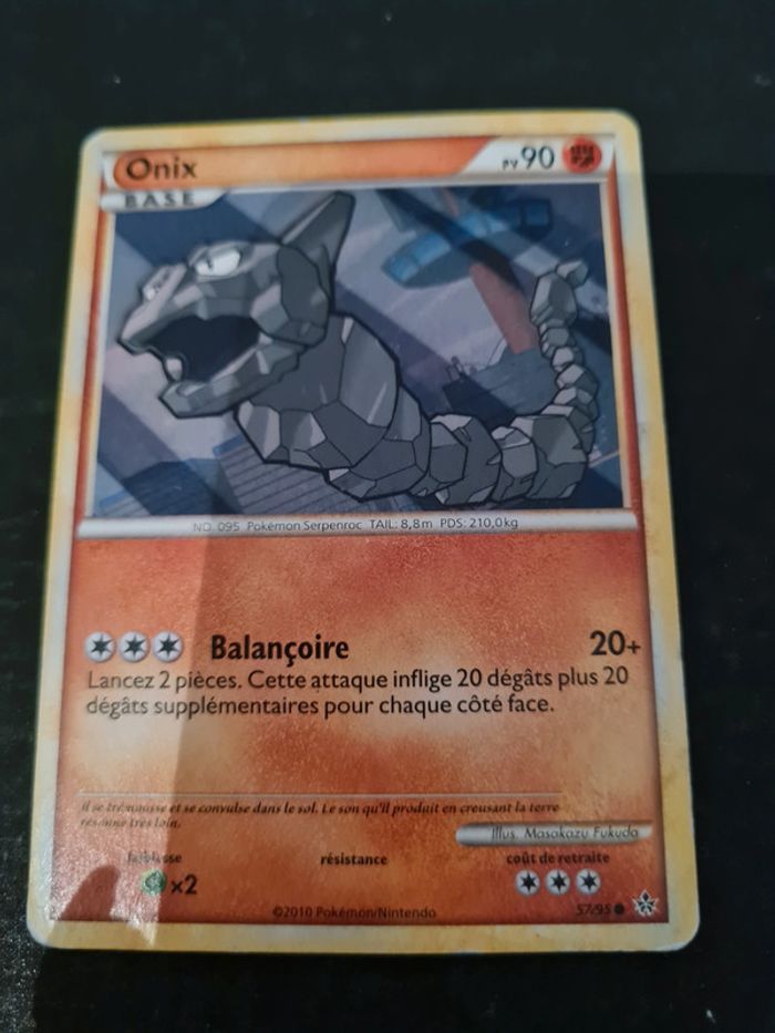 Carte pokémon Onix 57/95 - photo numéro 1