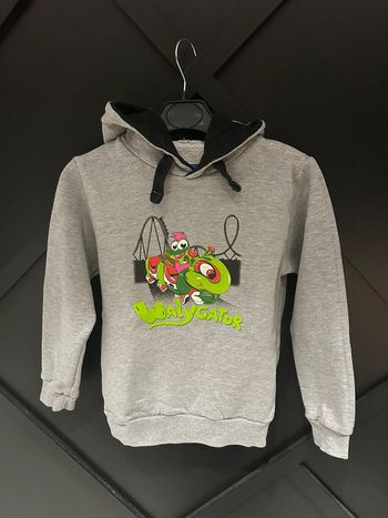 Sweat à capuche gris Walygator 8 ans