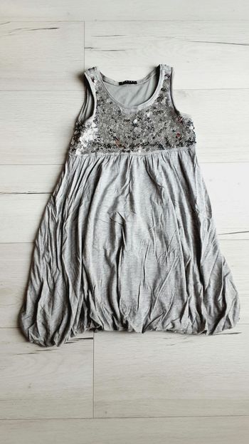 Vêtement femme top haut été gris Sisley taille M