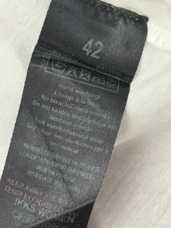 Chemise blanche IKKS coton & soie – Taille 42 - photo numéro 6