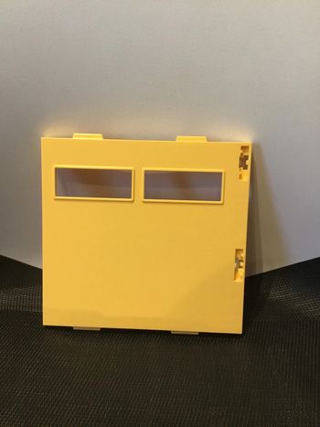 Playmobil mur parois jaune avec double ouvertures 16x15cm pièces détachées maison moderne 9266