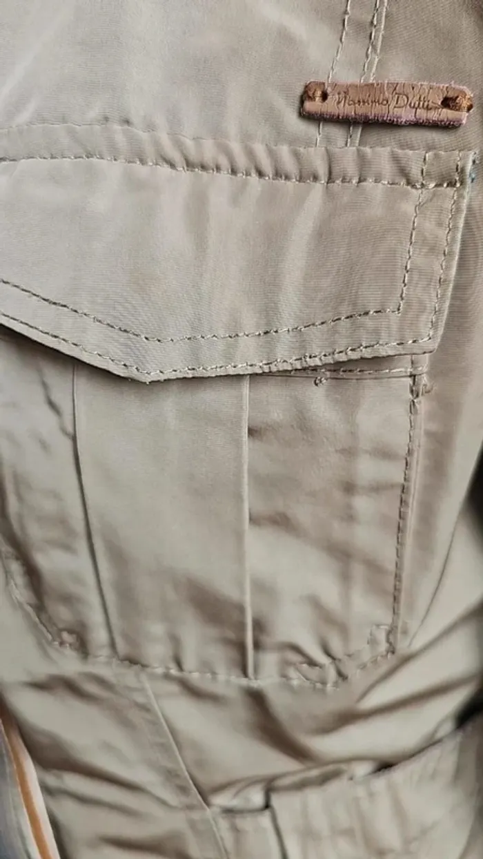 Veste Massimo Dutti kaki vintage - photo numéro 4