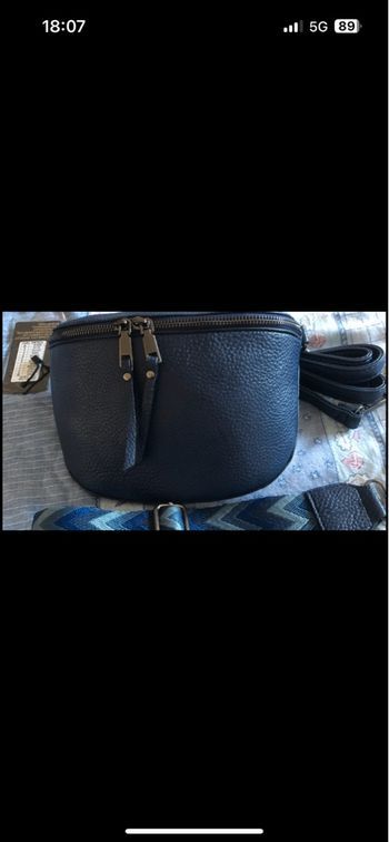 Sac banane bleu marine