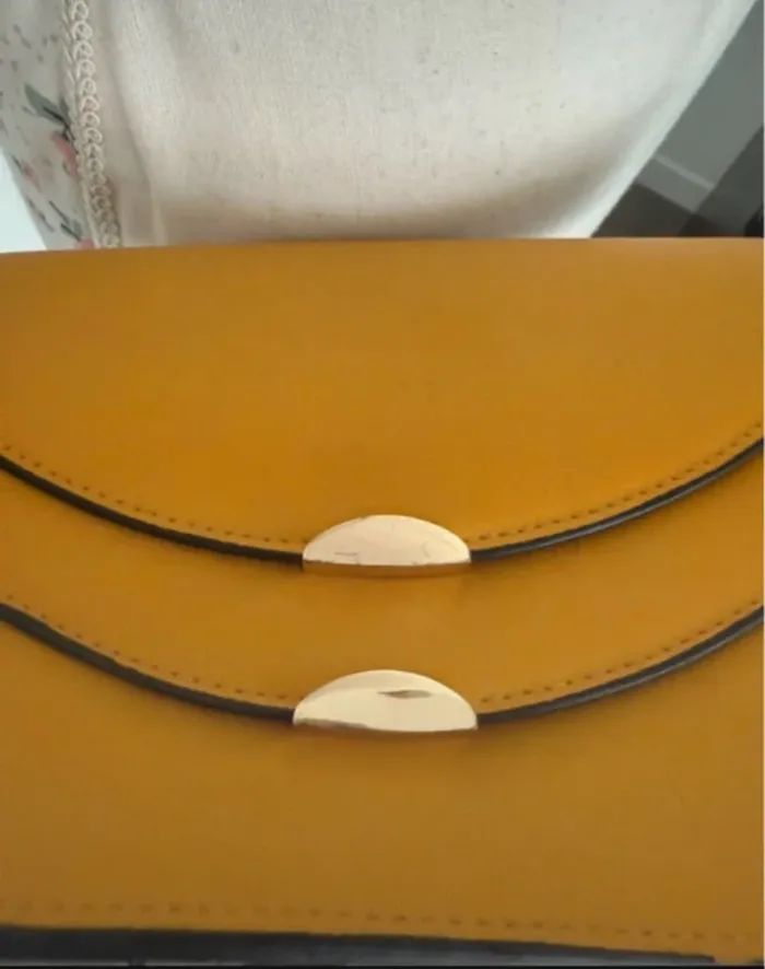Sac à main bandoulière jaune H&M - photo numéro 3