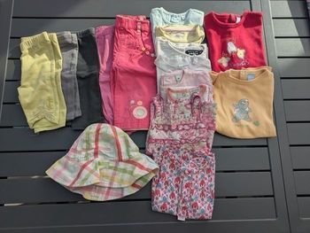 Lot 15 vêtements été fille 6 mois