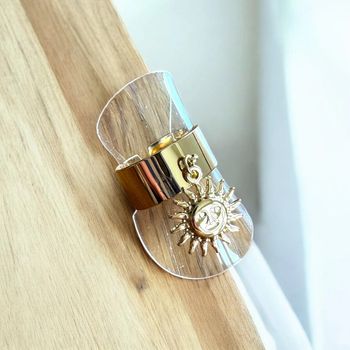 Magnifique bague acier inoxydable pendentif lune ajustable breloque lune résistant à l’eau