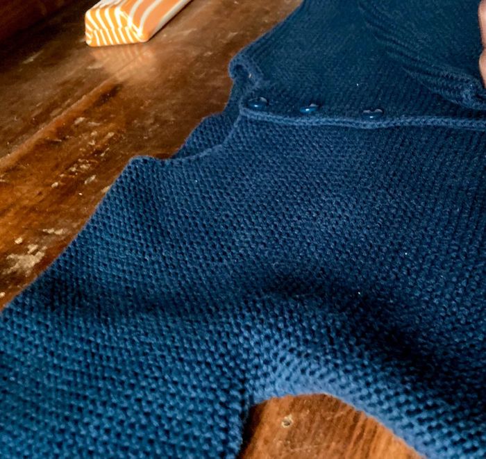 Gilet maille 18 mois Absorba bleu marine - photo numéro 2
