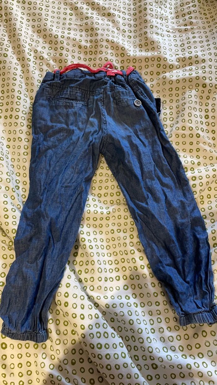 Pantalon fin effet jean - photo numéro 3