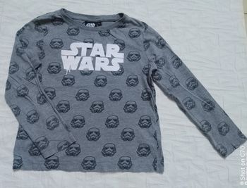 Starwars haut t shirt manches longues 6 ans