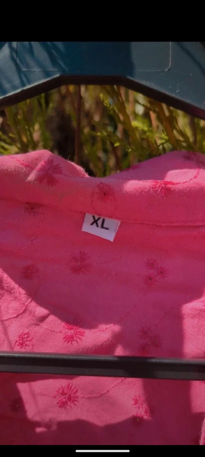 Blouse broderie rose fushia Rubik's - photo numéro 3