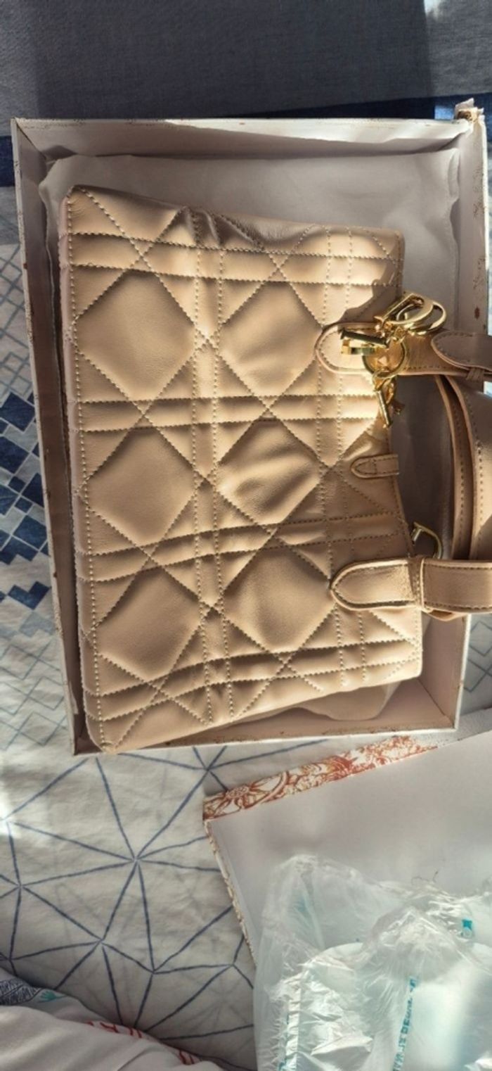 Sac cabas inspi  cuir matelassé - photo numéro 6