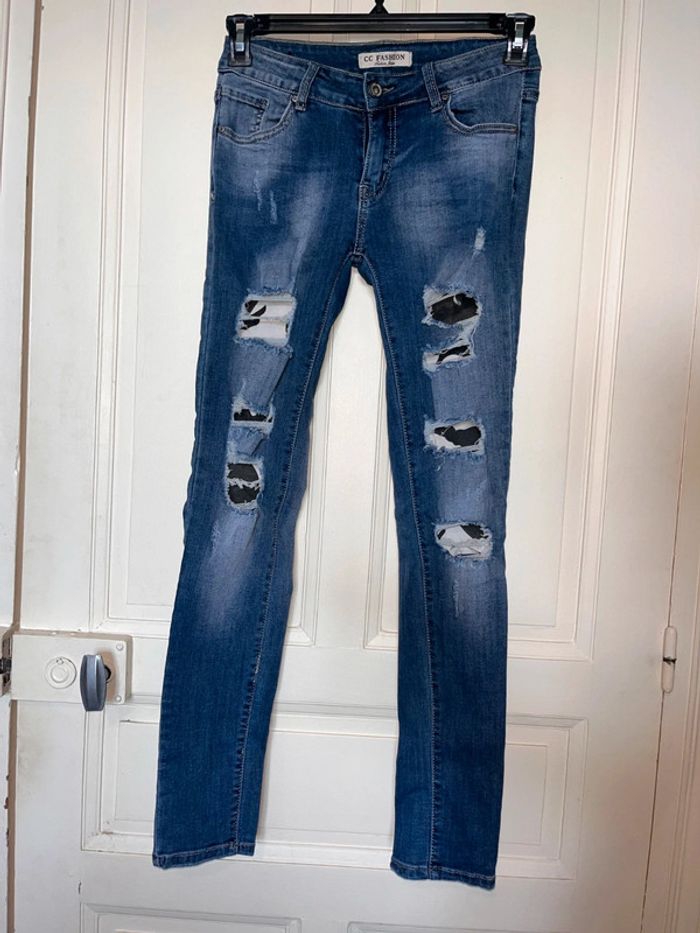 Jeans skinny femme taille 38 cc fashion