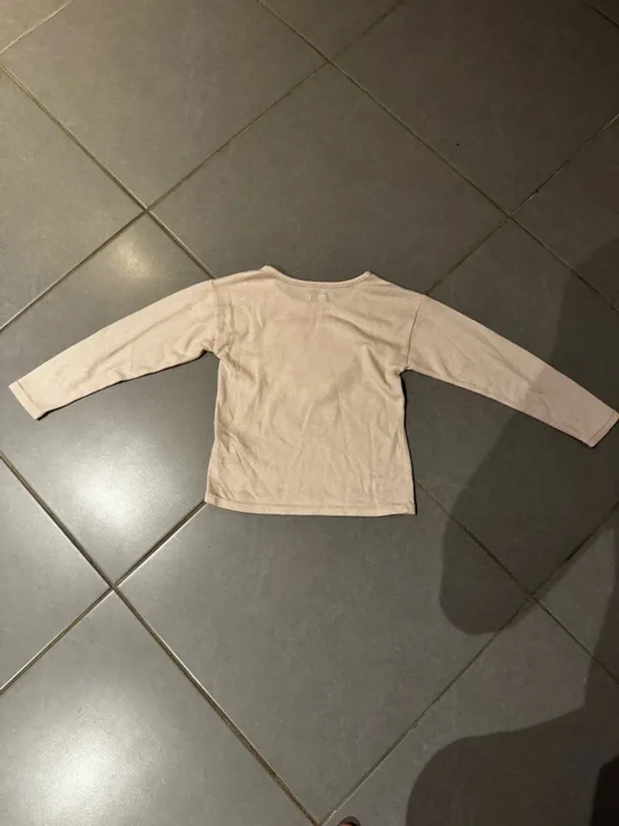 Pull / Sweat - Orchestra - Coeur / Aspect panthère à poils doux - Rose - 6 ans - Bon état - photo numéro 3