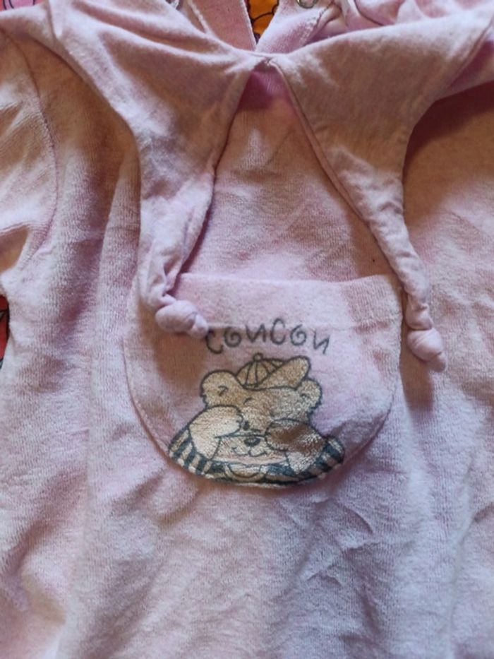 Pyjama rose avec petit ourson me voilà taille 3 mois - photo numéro 3