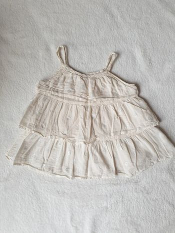 Robe été à volants et pois