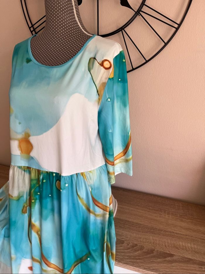 Robe fluide d'été imprimé taille L neuve - photo numéro 4
