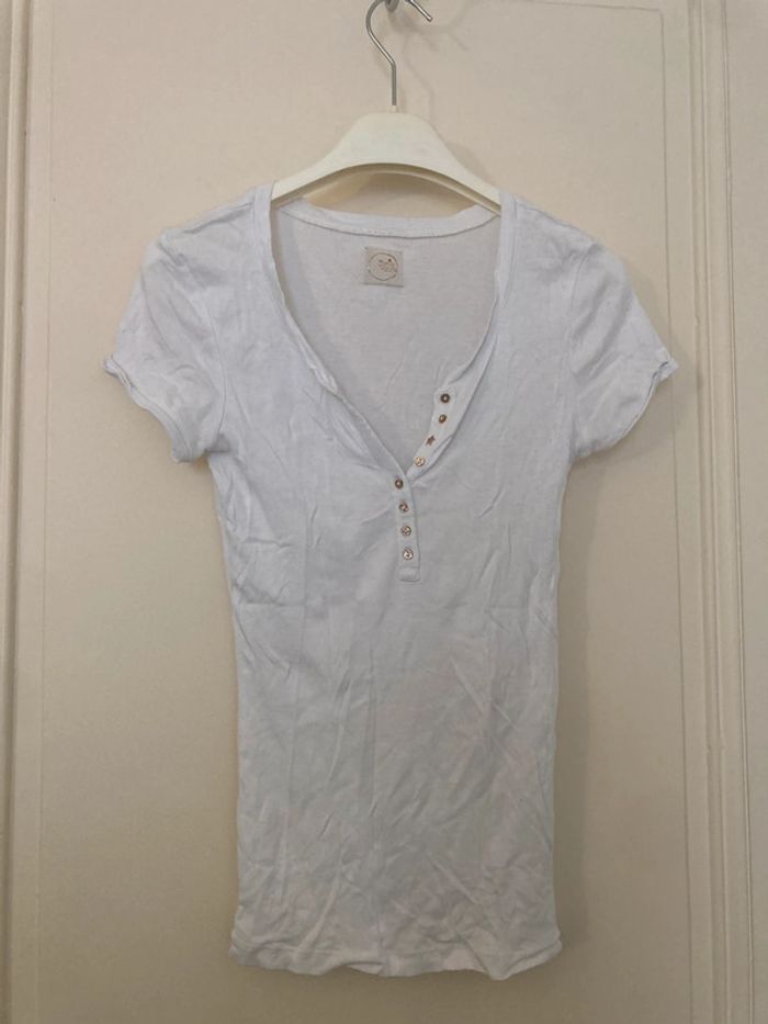 T-shirt blanc Des Petits Hauts, taille 1