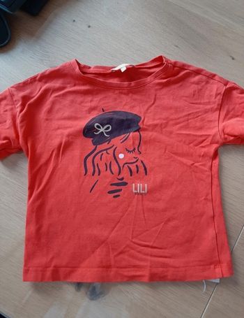 Tee shirt orange - Lili Gaufrette