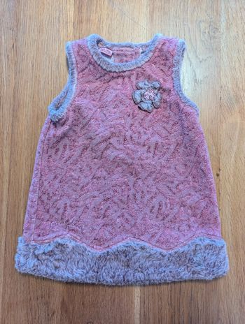 Robe chaude Pampolina rose/mauve 3 ans