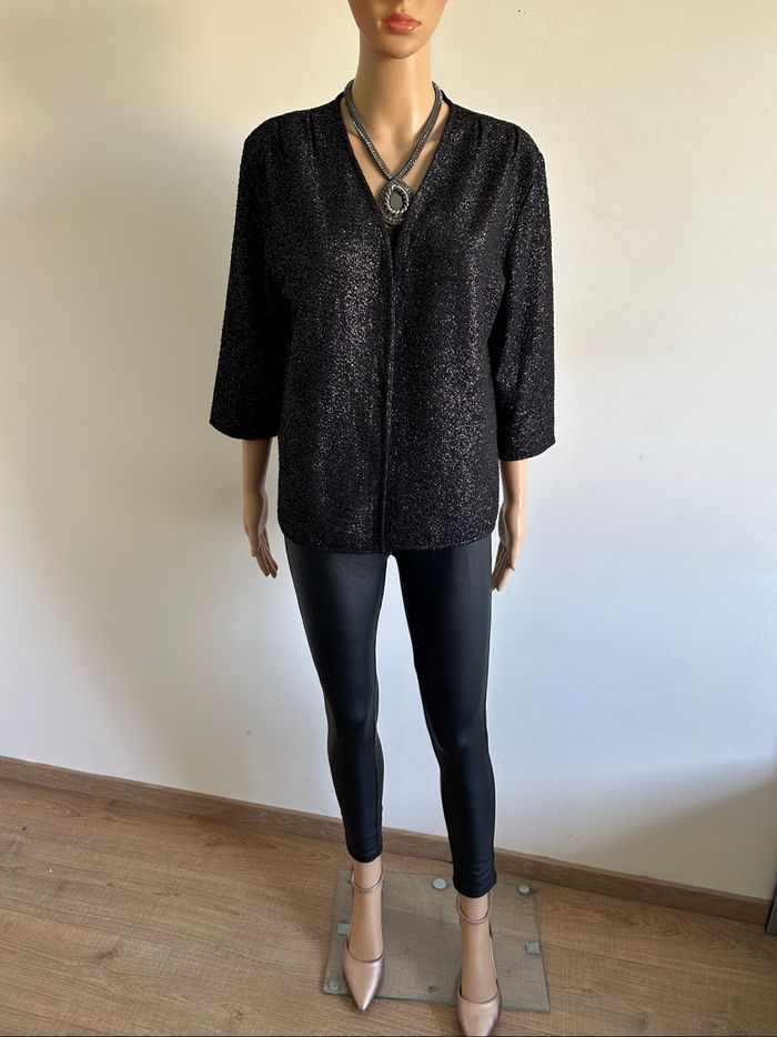 Veste légère pailletée ICHI taille L jamais portée - photo numéro 3