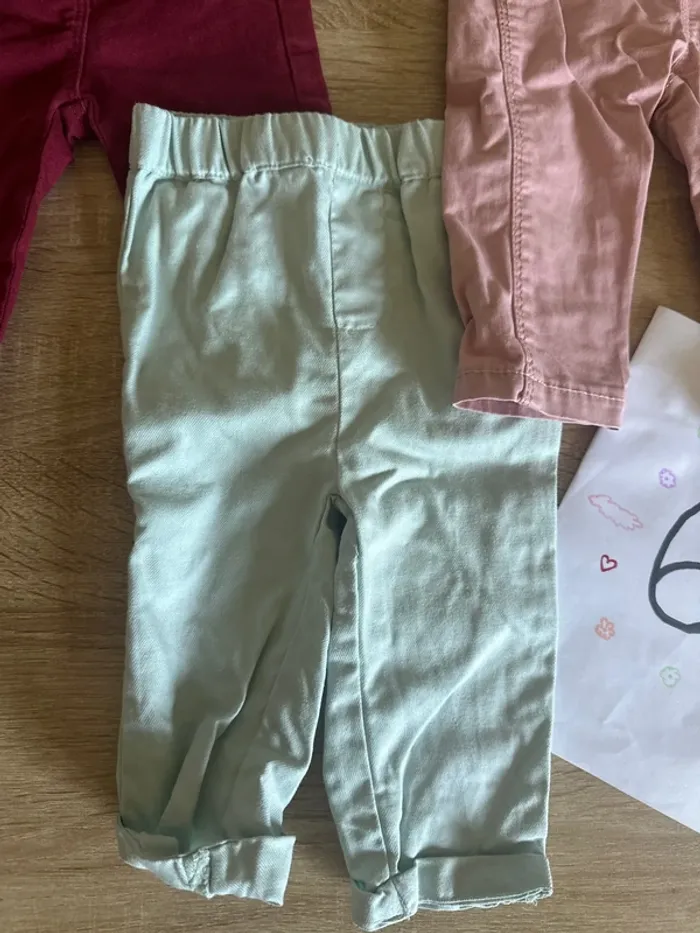 Lot de 3 pantalons 6 mois - photo numéro 3