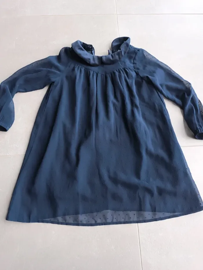 Robe marine effet 2 en 1