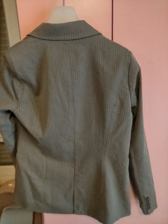 Veste classique et rock à rayures grises DDP - photo numéro 8
