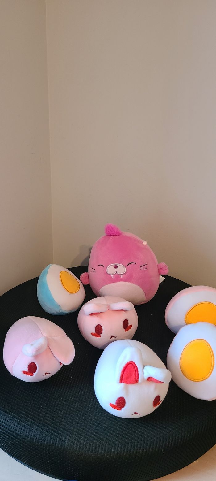 Mini coussin en peluche pudding kawaii, doux et câlin, décoration d'intérieur, cadeau fantaisie - photo numéro 3