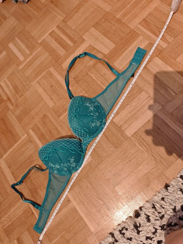 Soutien gorge Passionata vert en dentelle - photo numéro 5