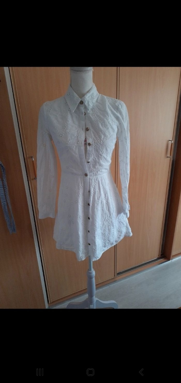 Belle Tunisie zara t xs peut s nid d'abeille blanche