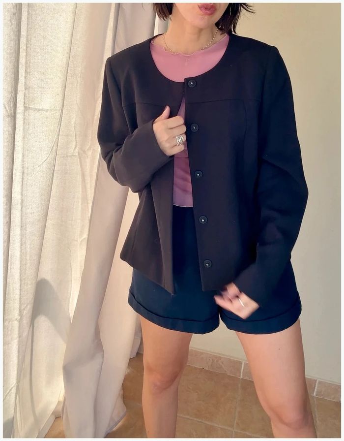 Veste 123 noire 44 parfait état - photo numéro 3