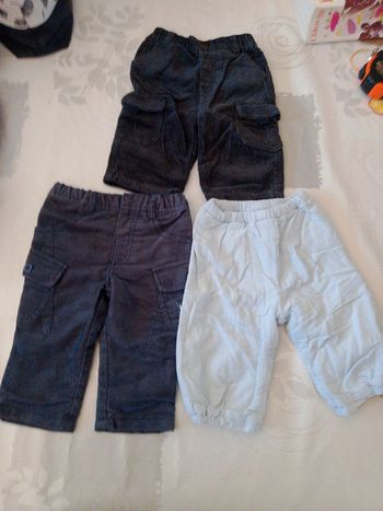 Lot de 3 pantalons 6 mois