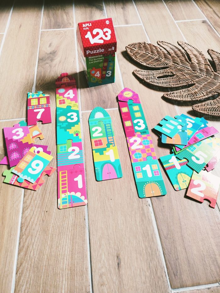 🏠Puzzle 2 en 1 les numéros marque Apli kids